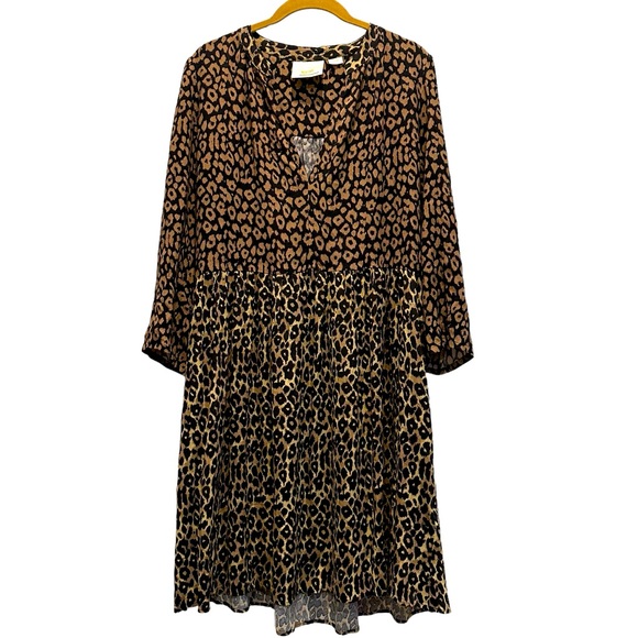 NEW Maeve by Anthropologie Juno Leopard Dress, Size Medium - Picture 1 of 7